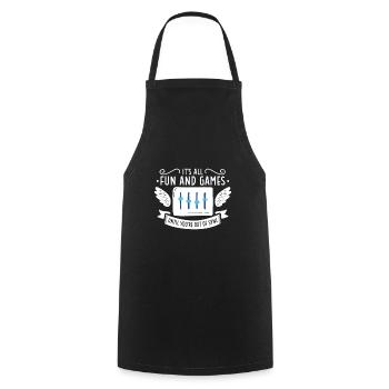 Blos nicht asynchron - Sound Engineer - Cooking Apron - black - Front - AI Model Male 185 dark (185cm)