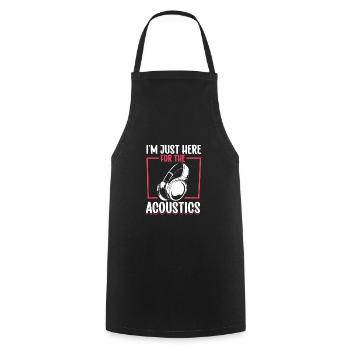 Uniquement là pour l’acoustique - ingénieurs du son - Tablier de cuisine - noir - Devant - AI Model Male 185 dark (185cm)