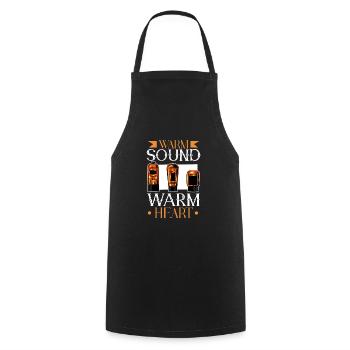 Warm Sound - Vacuum Tubes - Cooking Apron - black - Front - AI Model Male 185 dark (185cm)