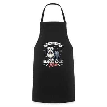 Maman Bearded Collie - Tablier de cuisine - noir - Devant - AI Model Male 185 dark (185cm)