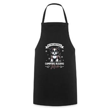 Maman bouledogue Campeiro - Tablier de cuisine - noir - Devant - AI Model Male 185 dark (185cm)