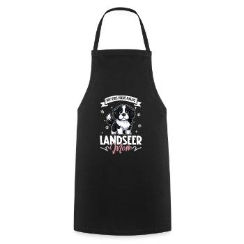 Landseer Mama - Tablier de cuisine - noir - Devant - AI Model Male 185 dark (185cm)