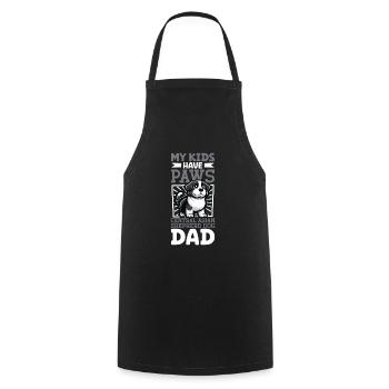 Central Asian Ovcharka Papa - Cooking Apron - black - Front - AI Model Male 185 dark (185cm)