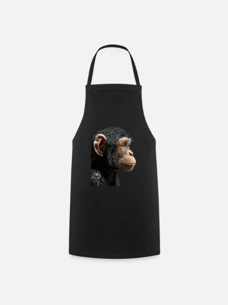 Affe - Kochschürze - Schwarz