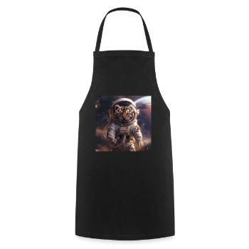 Tigre - Tablier de cuisine - noir - Devant - AI Model Male 185 dark (185cm)