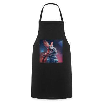 Rabbit - Cooking Apron - black - Front - AI Model Male 185 dark (185cm)