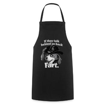 Chien - Tablier de cuisine - noir - Devant - AI Model Male 185 dark (185cm)