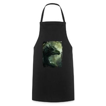 Cerf-volant - Tablier de cuisine - noir - Devant - AI Model Male 185 dark (185cm)
