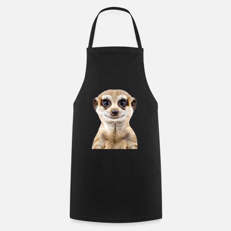Erdmännchen - Kochschürze - Schwarz