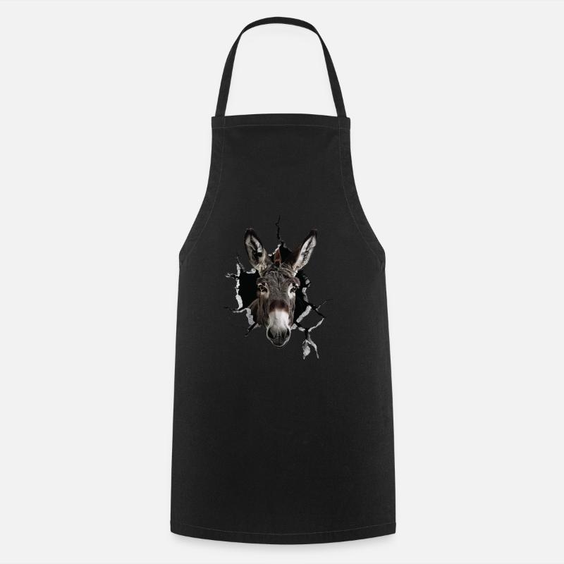 Âne - Tablier de cuisine - noir