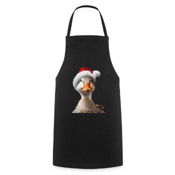 Ente - Kochschürze - Schwarz - Vorne - AI Model Male 185 dark (185cm)