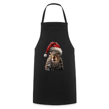 Squirrel - Cooking Apron - black - Front - AI Model Male 185 dark (185cm)