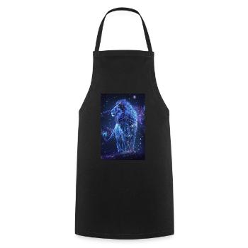 Sagittaire - Tablier de cuisine - noir - Devant - AI Model Male 185 dark (185cm)