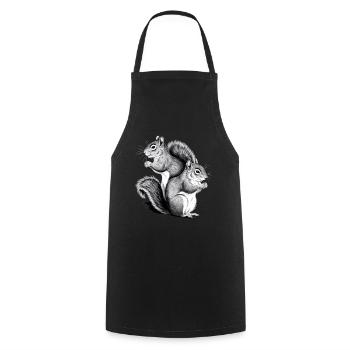 Squirrel - Cooking Apron - black - Front - AI Model Male 185 dark (185cm)