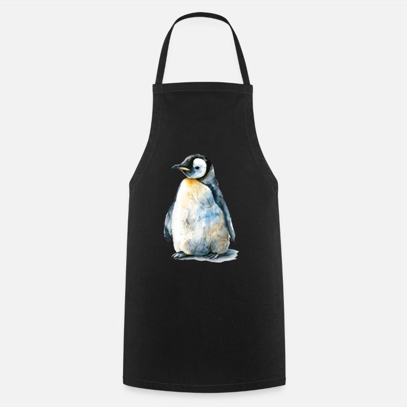 Pinguin - Kochschürze - Schwarz