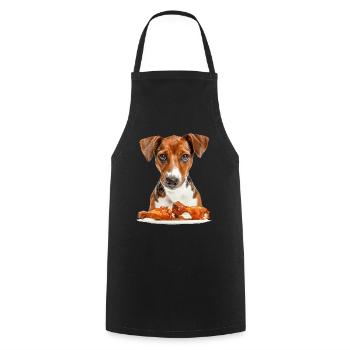 Chien - Tablier de cuisine - noir - Devant - AI Model Male 185 dark (185cm)