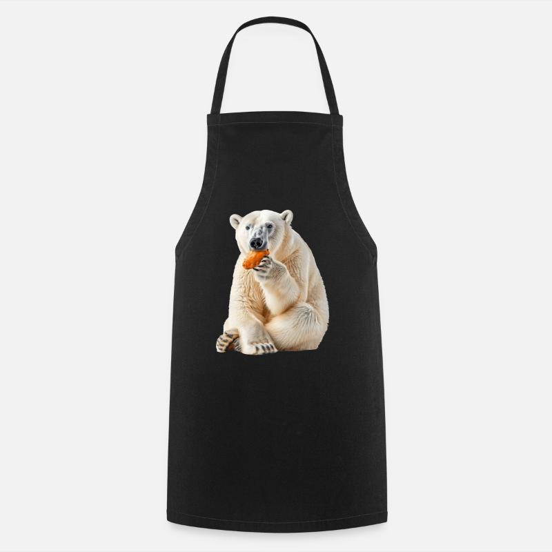 Eisbär - Kochschürze - Schwarz