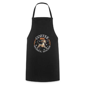 Chien de café et de mudhol - Tablier de cuisine - noir - Devant - AI Model Male 185 dark (185cm)