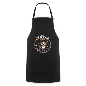 Kaffee und Pastor Garafiano - Kochschürze - Schwarz - Vorne - AI Model Male 185 dark (185cm)
