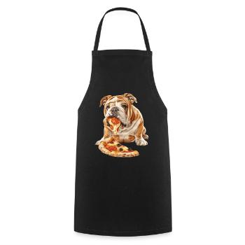 Bulldog - Cooking Apron - black - Front - AI Model Male 185 dark (185cm)