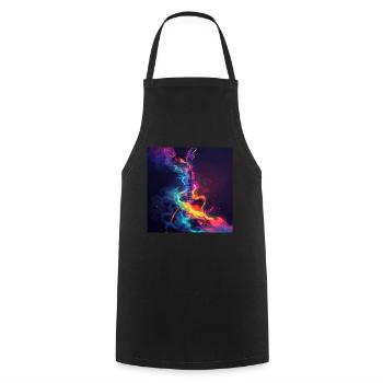 Guitar - Cooking Apron - black - Front - AI Model Male 185 dark (185cm)