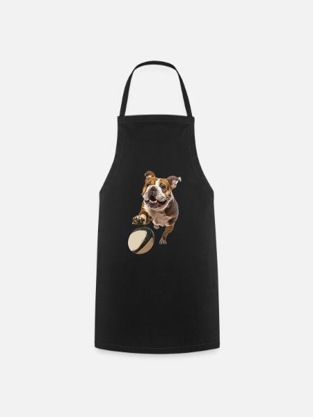 Bulldogge - Kochschürze - Schwarz