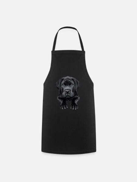 Englischer Mastiff - Kochschürze - Schwarz