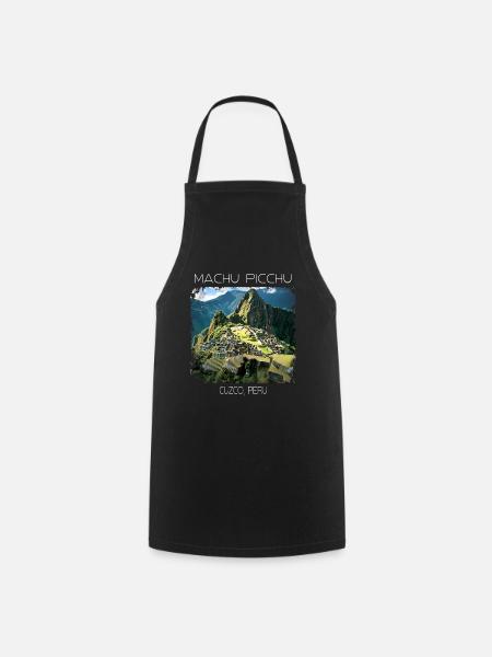 Machu Picchu - Kochschürze - Schwarz
