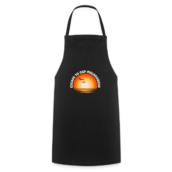 Je fuis vers Cap Malheureux - Tablier de cuisine - noir - Devant - AI Model Male 185 dark (185cm)