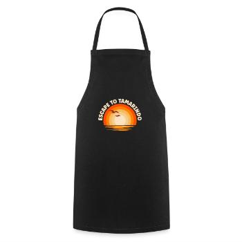 I'm fleeing to Tamarindo - Cooking Apron - black - Front - AI Model Male 185 dark (185cm)