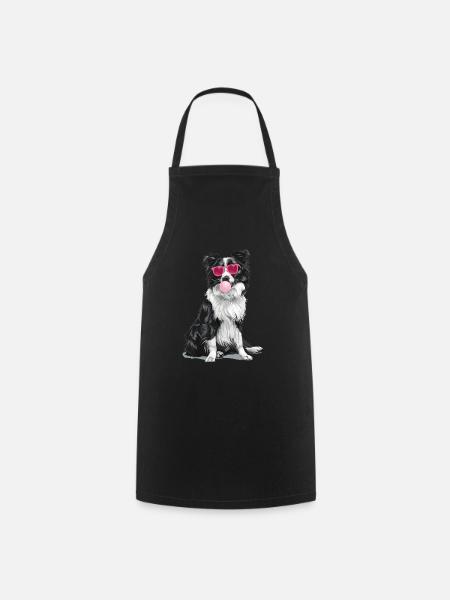 Border Collie - Kochschürze - Schwarz