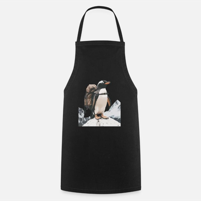 Pinguin - Kochschürze - Schwarz