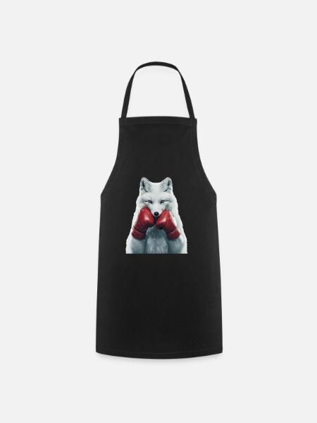 Polarfuchs - Kochschürze - Schwarz