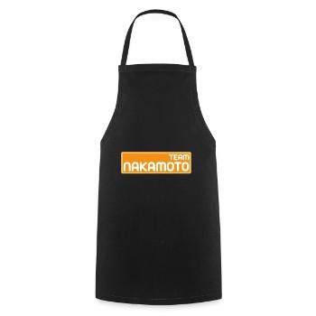 Team Satoshi Nakamoto - Cooking Apron - black - Front - AI Model Male 185 dark (185cm)