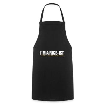 I'm A Rice-ist I Can't Live Without Rice 2 - Kochschürze - Schwarz - Vorne - AI Model Male 185 dark (185cm)