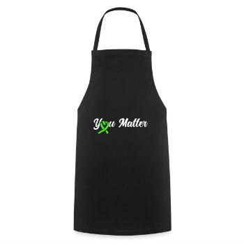 Mental Health Awareness Mental Health - Cooking Apron - black - Front - AI Model Male 185 dark (185cm)