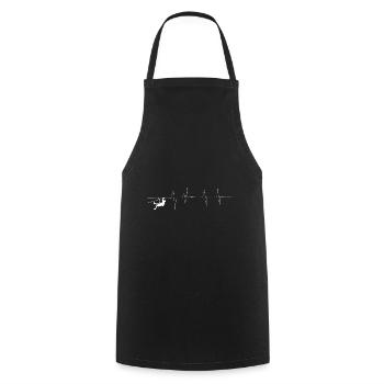 Battements de cœur - Escalade - (4) - Tablier de cuisine - noir - Devant - AI Model Male 185 dark (185cm)