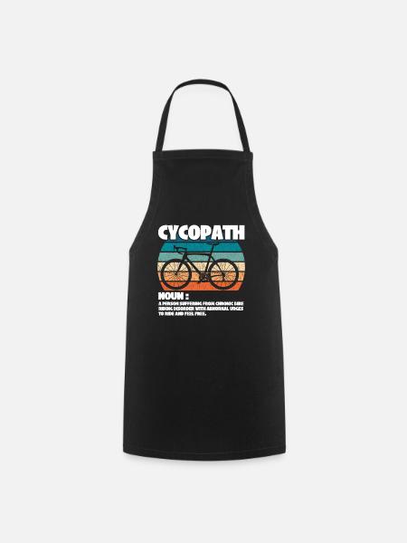 Cycliste cycliste Cycopath Nom - Tablier de cuisine - noir