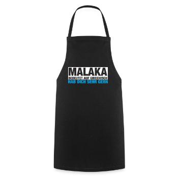 MALAKAS - Kochschürze - Schwarz - Vorne - AI Model Male 185 dark (185cm)