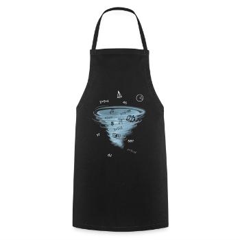 Math Lesson Mathematics Math Problem Solution - Cooking Apron - black - Front - AI Model Male 185 dark (185cm)