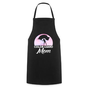 Color Guard Mom Flag Guard Gift - Cooking Apron - black - Front - AI Model Male 185 dark (185cm)