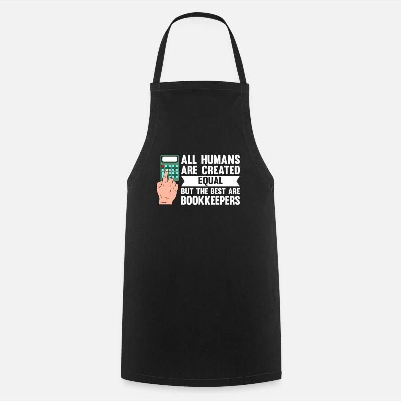 Bookkeeping Accountant Bookkeeper - Cooking Apron - black