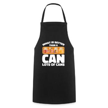Quoi de mieux qu’un cadeau de mise en conserve - Tablier de cuisine - noir - Devant - AI Model Male 185 dark (185cm)