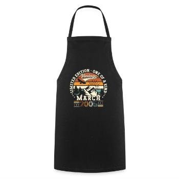 18ème anniversaire homme Original mars millésime 2005 - Tablier de cuisine - noir - Devant - AI Model Male 185 dark (185cm)