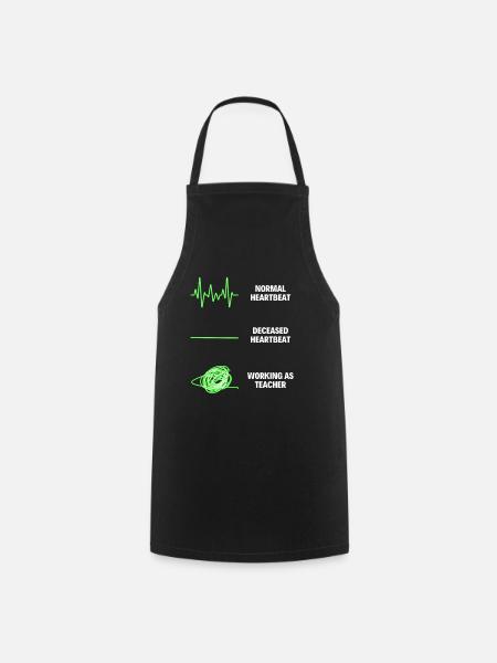 Teacher Funny Teacher Worker School Teacher - Cooking Apron - black