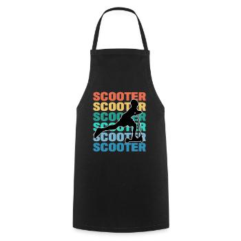 Scooter Bunt - Kochschürze - Schwarz - Vorne - AI Model Male 185 dark (185cm)