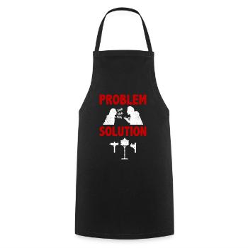 Solution au problème du film grand écran en boîte de lettres - Tablier de cuisine - noir - Devant - AI Model Male 185 dark (185cm)