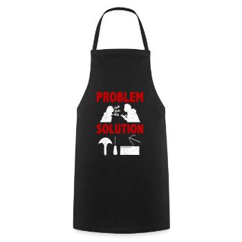 Outillage en cuir Mallet en cuir Solution au problème - Tablier de cuisine - noir - Devant - AI Model Male 185 dark (185cm)