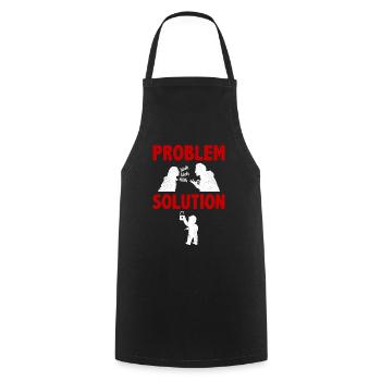 Lock Picking Lock Smithing Problem Solution Hobby - Cooking Apron - black - Front - AI Model Male 185 dark (185cm)