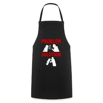 Noodling Pêcheur Pêche Problème Solution Passe-temps - Tablier de cuisine - noir - Devant - AI Model Male 185 dark (185cm)